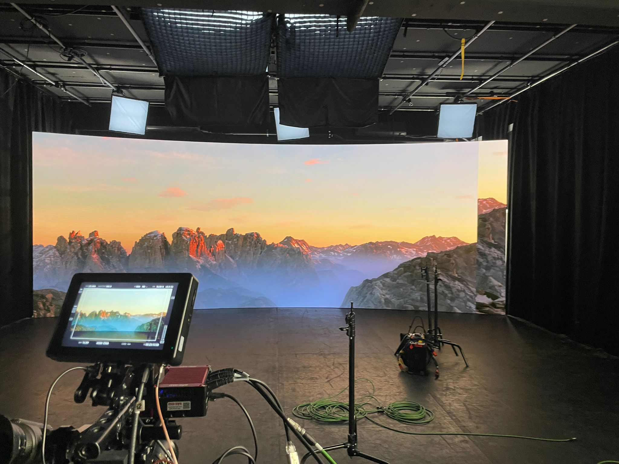 Ochsner Air Eagle virtual production stage and aircraft