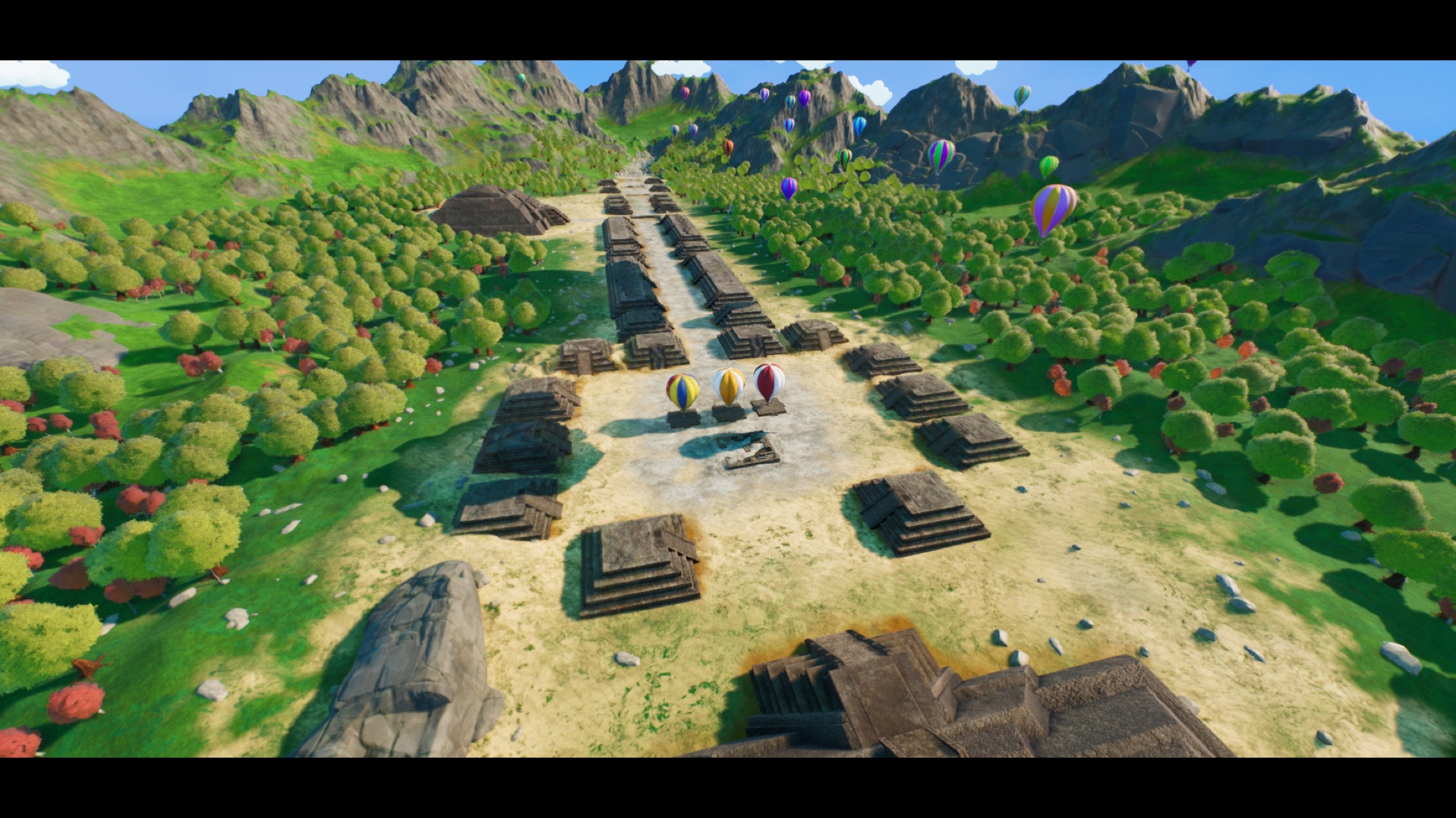 Mexican pyramid environment