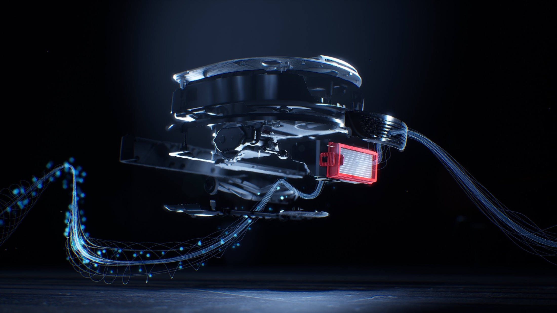 Neato airflow particle visualisation
