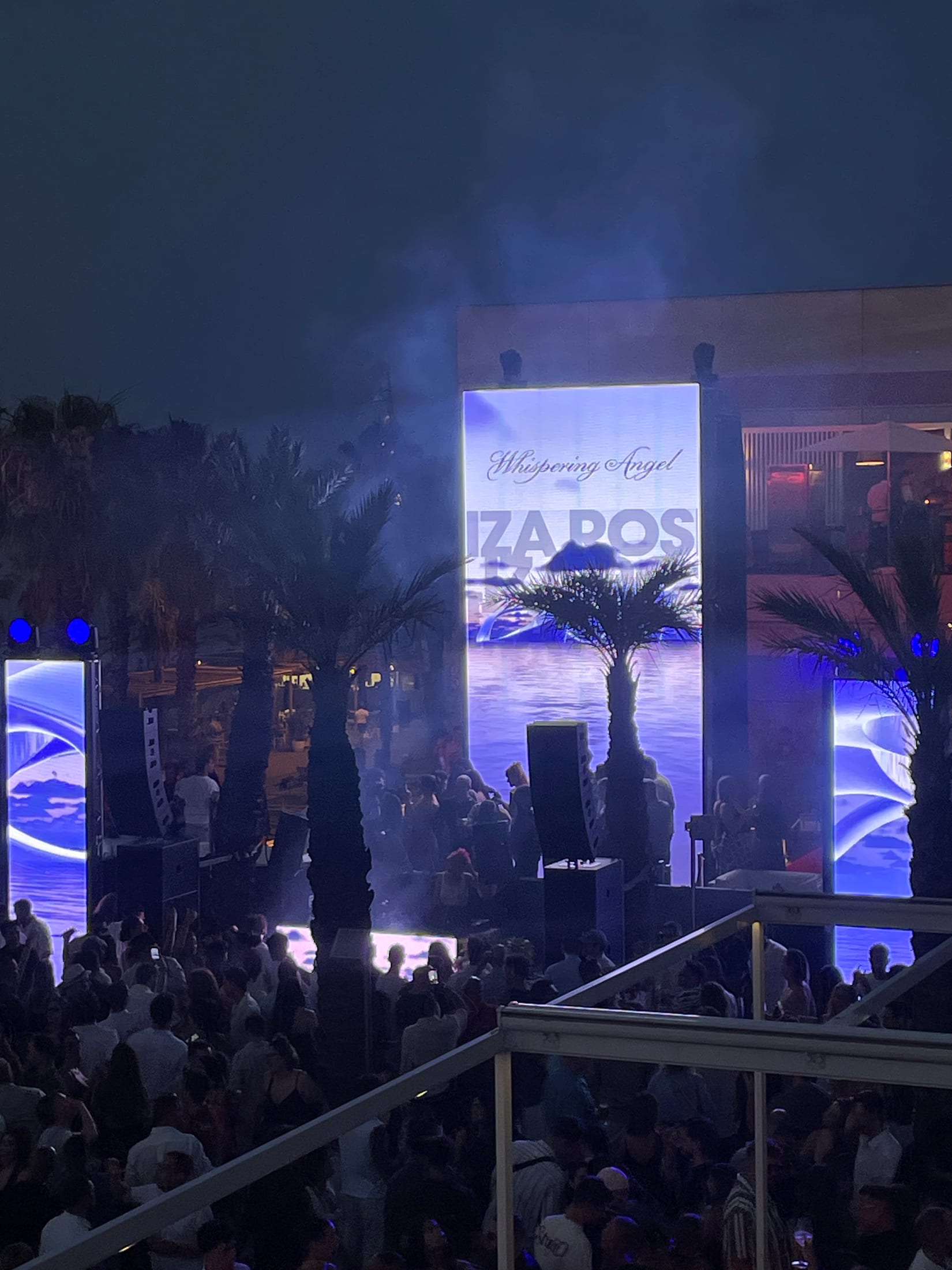 Framemov visuals installed around the W Barcelona event space