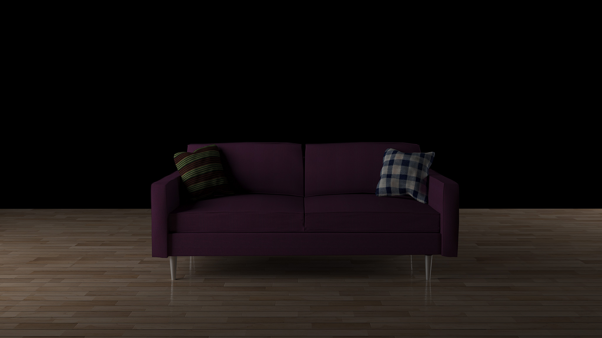 Modern couch furniture study